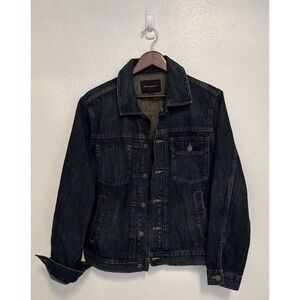 Banana Republic Womens Size Medium Blue Button Up Denim Jean Jacket Chest Pocket